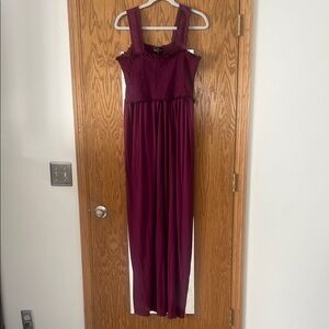 Nursing Queen Burgundy Maxi Dress